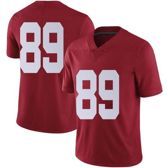 Alabama Crimson Tide Men's Kyle Mann #89 No Name Crimson NCAA Nike Authentic Stitched College Football Jersey VO16X72PN